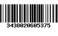 Código de Barras 3438020605375