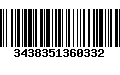 Código de Barras 3438351360332