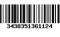 Código de Barras 3438351361124