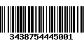 Código de Barras 3438754445001