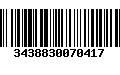 Código de Barras 3438830070417