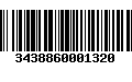 Código de Barras 3438860001320