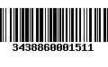 Código de Barras 3438860001511