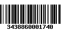 Código de Barras 3438860001740