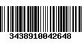 Código de Barras 3438910042648