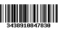 Código de Barras 3438910847830