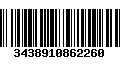 Código de Barras 3438910862260