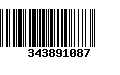 Código de Barras 343891087