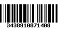 Código de Barras 3438910871408