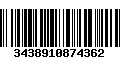 Código de Barras 3438910874362