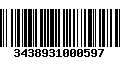 Código de Barras 3438931000597