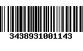 Código de Barras 3438931001143