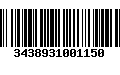 Código de Barras 3438931001150