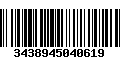 Código de Barras 3438945040619