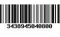 Código de Barras 3438945040800