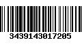 Código de Barras 3439143017205