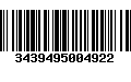 Código de Barras 3439495004922