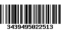 Código de Barras 3439495022513