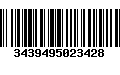Código de Barras 3439495023428