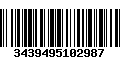 Código de Barras 3439495102987