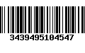 Código de Barras 3439495104547