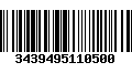 Código de Barras 3439495110500