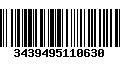 Código de Barras 3439495110630