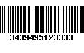 Código de Barras 3439495123333