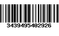 Código de Barras 3439495402926