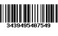 Código de Barras 3439495407549