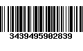 Código de Barras 3439495902839