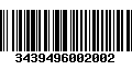 Código de Barras 3439496002002