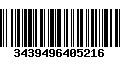 Código de Barras 3439496405216