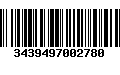 Código de Barras 3439497002780
