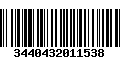 Código de Barras 3440432011538