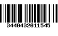 Código de Barras 3440432011545