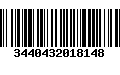 Código de Barras 3440432018148