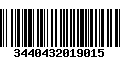 Código de Barras 3440432019015