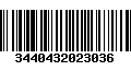 Código de Barras 3440432023036