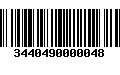 Código de Barras 3440490000048