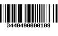 Código de Barras 3440490000109