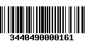 Código de Barras 3440490000161