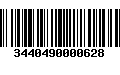 Código de Barras 3440490000628