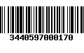 Código de Barras 3440597000170