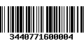 Código de Barras 3440771600004