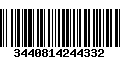 Código de Barras 3440814244332