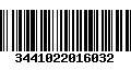 Código de Barras 3441022016032