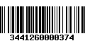 Código de Barras 3441260000374