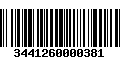 Código de Barras 3441260000381