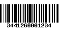 Código de Barras 3441260001234